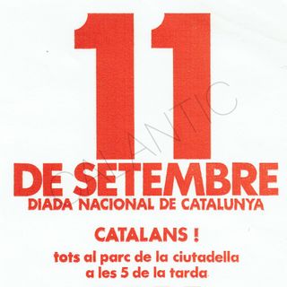 11 SETEMBRE DIADA NACIONAL CATALUNYA PASQUÍN 1976