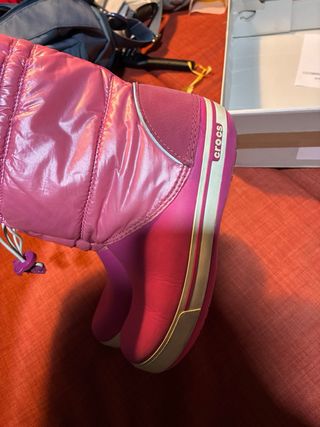 Botas impermeables Crocs rosas J4