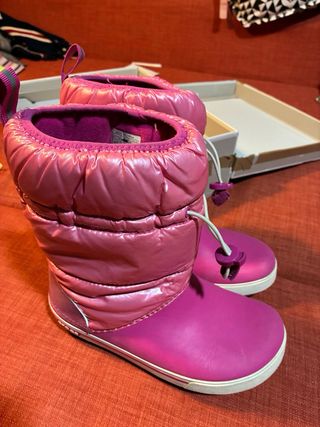 Botas impermeables Crocs rosas J4