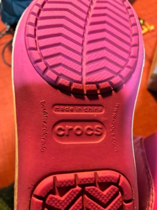 Botas impermeables Crocs rosas J4