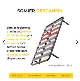 Colchón y somier 105x90cm nuevo