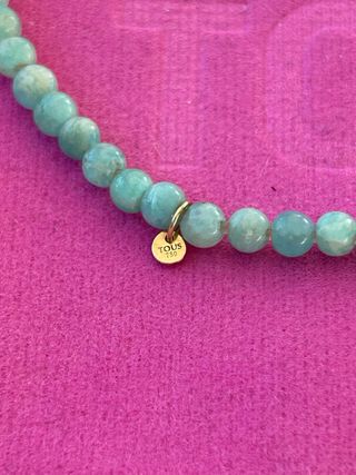Pulsera Tous Oso Turquesa y Oro