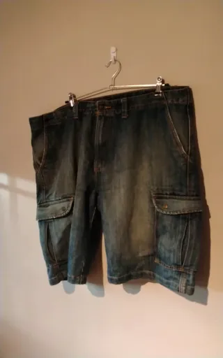 Pantalón vaquero corto cargo talla 60