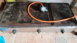 Plancha industrial 3 fuegos