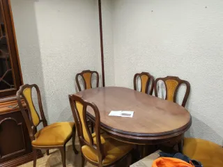 Mueble Comedor Madera y Cristal