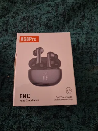 Cascos Inalambricos A68Pro Negro