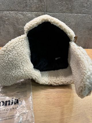 Gorro aviador Patagonia beige/amarillo