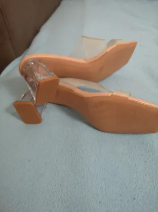 Sandalias Stradivarius Beige Transparentes