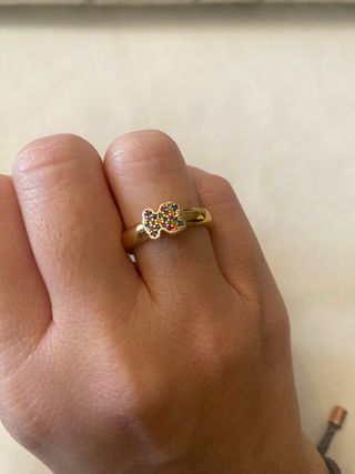 Anillo Tous Vermeil 925 Osito Multicolor