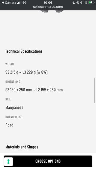 Sillín Selle SanMarco Aspide