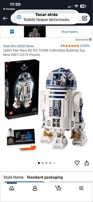 PRECINTADO-LEGO R2-D2 REF: 75308 -R2D2 - STAR WARS