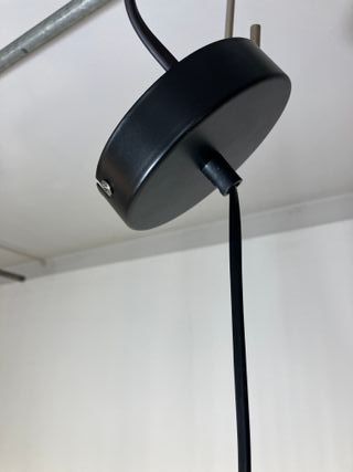 Lampadario metallo nero "fiore"
