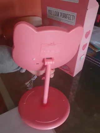 Espejo Maquillaje Kitty LED Legami Rosa