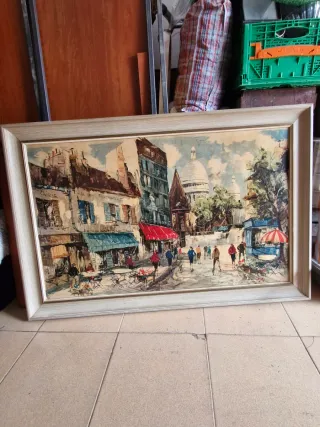 Cuadro antiguo de madera