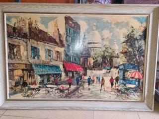 Cuadro antiguo de madera