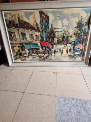 Cuadro antiguo de madera