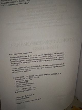 Historia contemporánea (1914 -1989)