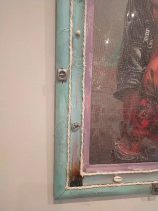 Cuadro estilo tribal mujer