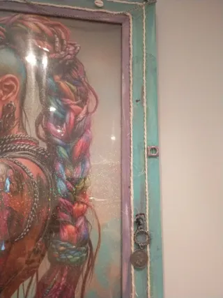 Cuadro estilo tribal mujer