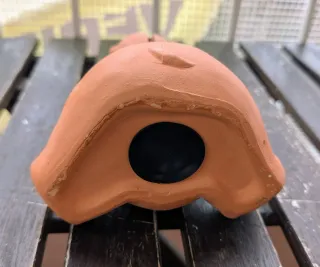 Salvadanaio Ippopotamo Terracotta