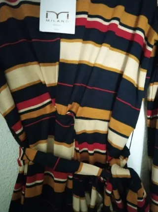 Vestido Milano rayas multicolor