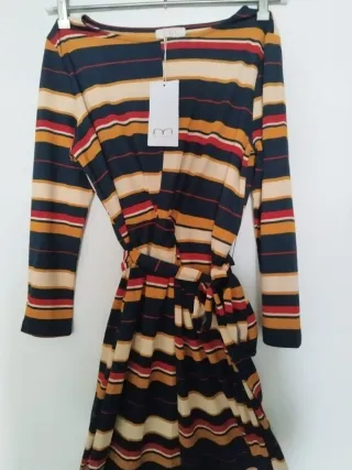 Vestido Milano rayas multicolor