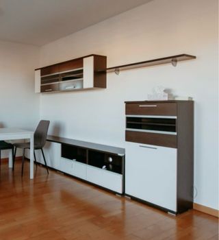 URGENTE: Mueble de salón modular madera y cristal