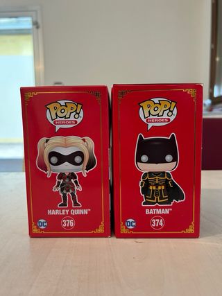 Funko Pop! DC Comics Harley Quinn 376 e Batman 374