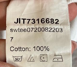 Camiseta blanca manga larga crop top