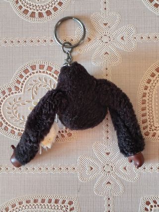 Portachiavi Kipling Gorilla Nero