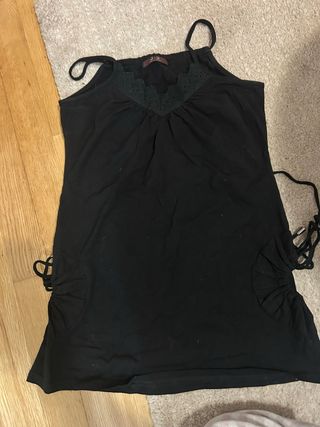 Camiseta tirantes J-2 negra talla S