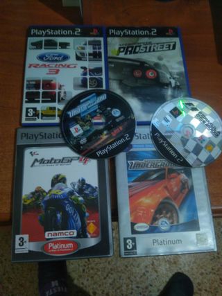 Lote Juegos Conducción PS2: F1, WRC, GT4