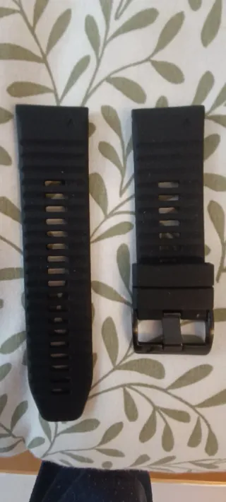 Correa Garmin Fenix 3 Naranja y otra negra.