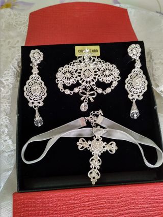 Aderezo Fallera Plata Filigrana Nuevo