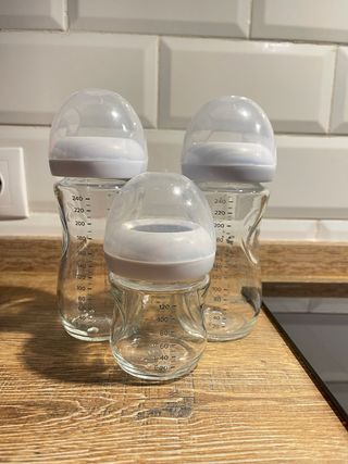 3 Biberones Cristal Philips Avent Natural Response