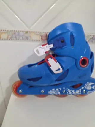 Patines en línea infantiles azules talla 32-34
