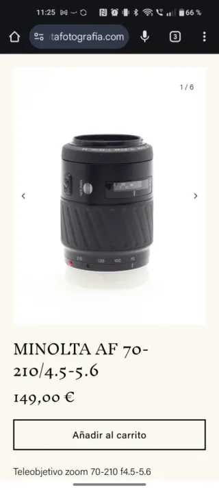 Cámara Sony A390 + Teleobjetivo Minolta