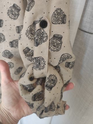 Camisa Stradivarius Estampado Calaveras