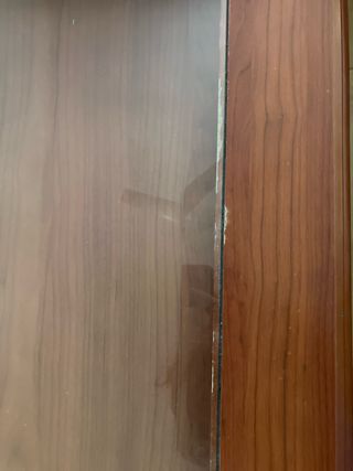 Mesa centro elevable madera y cristal