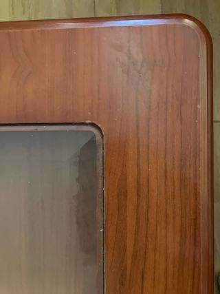 Mesa centro elevable madera y cristal