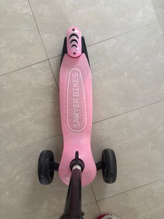 Patinete Sawyer Bikes rosa 3 ruedas