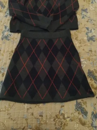 Conjunto jersey y falda invierno