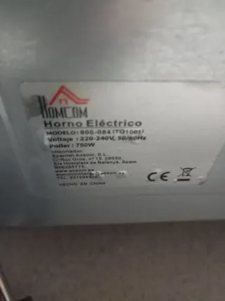 Horno pequeño en buen estado