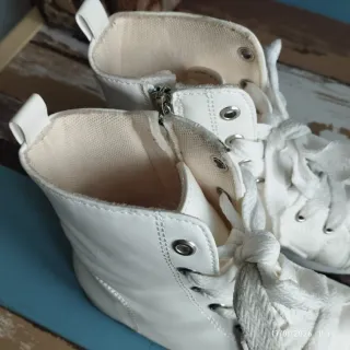 Botines deportivos blancos mujer