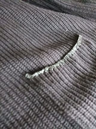 Cardigan Lungo Via Appia Due Nero Lurex