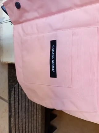 Smanicato Canada Goose rosa
