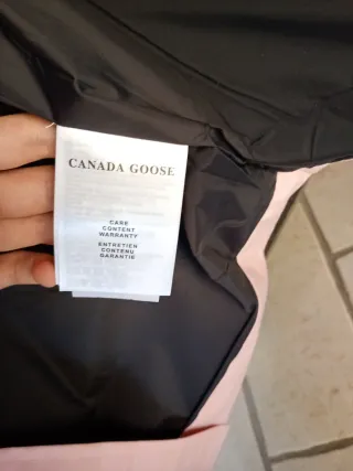 Smanicato Canada Goose rosa