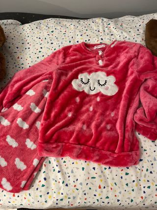 Pijama niña nube rosa talla M