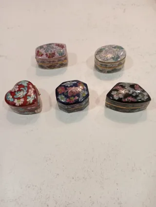 Cajitas cloisonné coleccionables