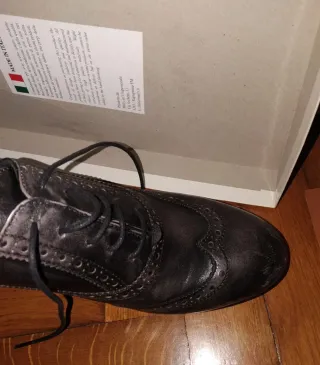 Stivaletto Francesina Grigio con Tacco